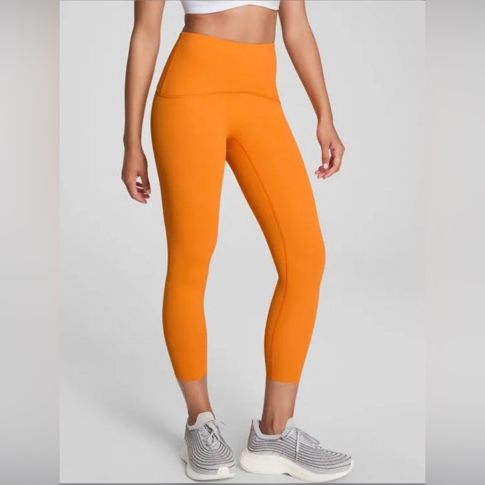 Spanx booty boost orange leggings